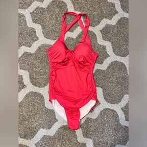 NEW never worn; red/pink in color